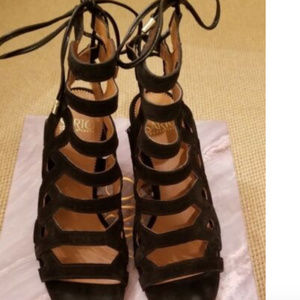 Franco Sarto Black cage sandal